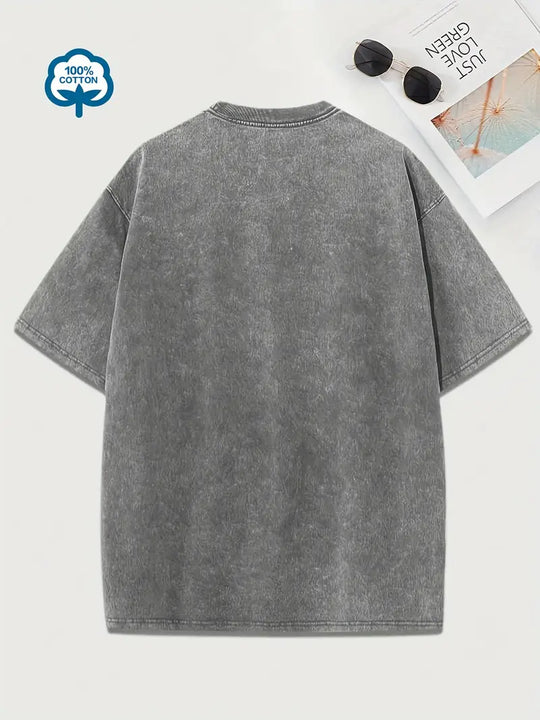 Heidi-Mode | Baumwoll-T-Shirt mit Rundhalsausschnitt