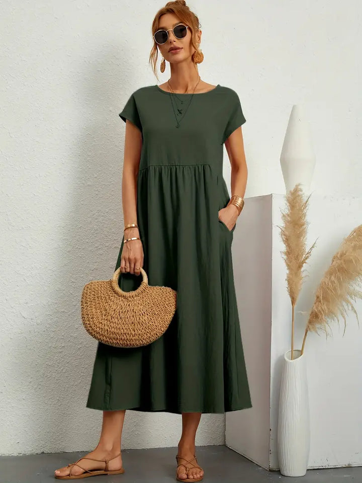 Sommerliches, lockeres, schlichtes Kleid