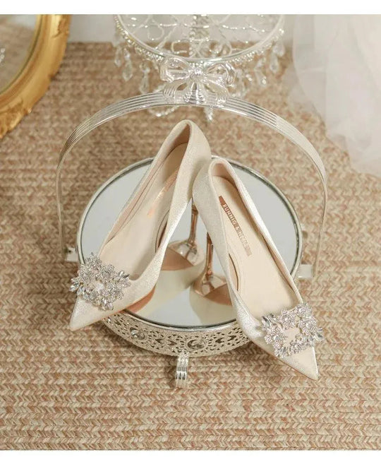 Heidi-Mode | Brautschuhe Stiletto mit Strass