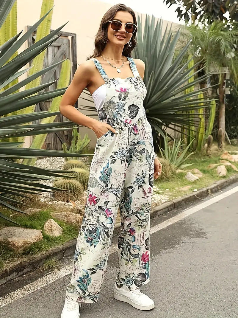 mehrfarbige Jumpsuits im ethnischen Stil