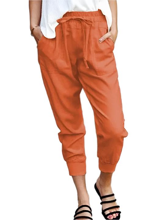 Heidi-Mode | Cotto Leinen Taschenhose Jogger