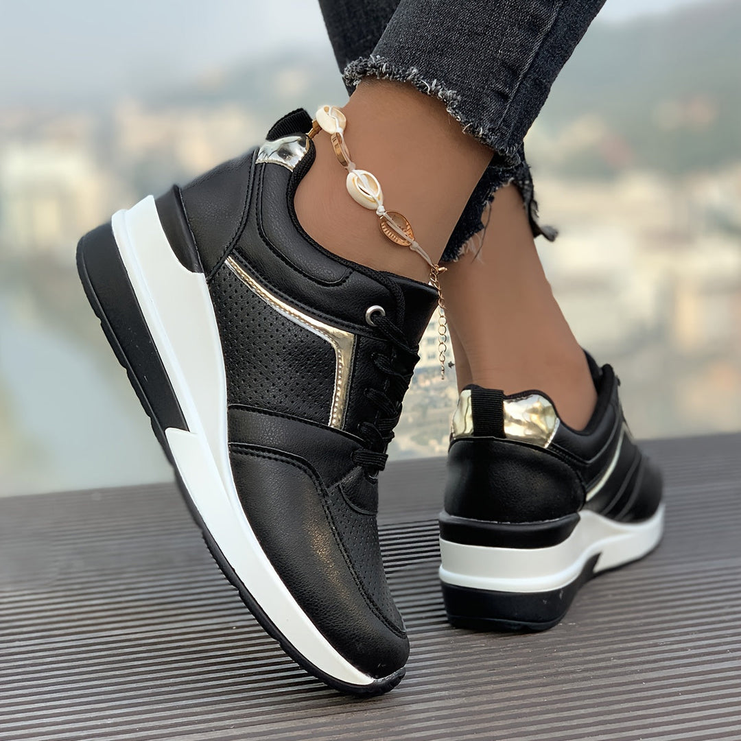 Heidi-Mode | Einfarbige Sneaker Für Damen Ideal Für Den Alltag