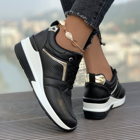 Heidi-Mode | Einfarbige Sneaker Für Damen Ideal Für Den Alltag
