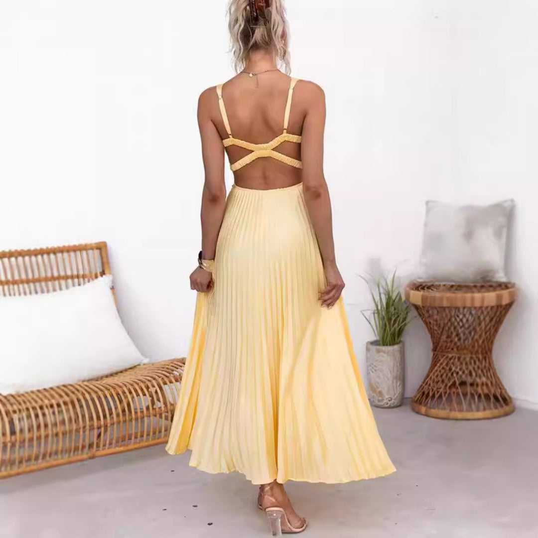 Heidi Mode | Kleid aus Satin mit Hosenträgern
