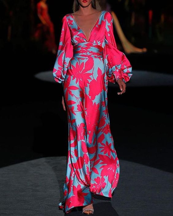 Heidi-Mode | V-Ausschnitt Sommerkleid für Frauen Moira