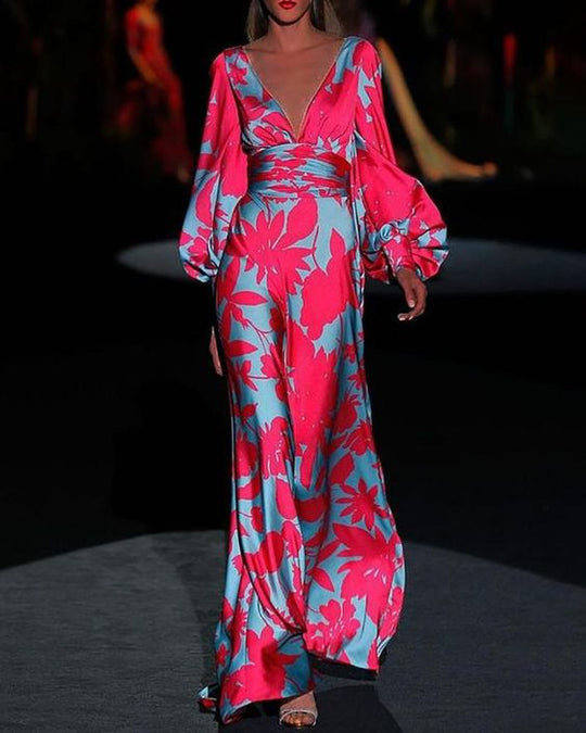 Heidi-Mode | V-Ausschnitt Sommerkleid für Frauen Moira