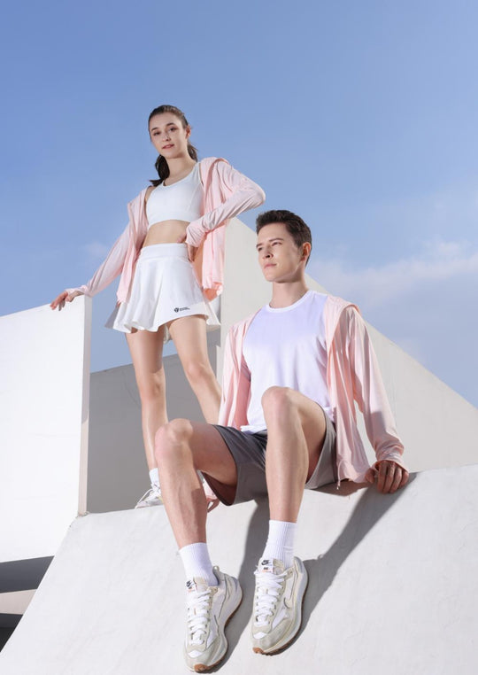 Heidi Mode | Eisempfindliche bakteriostatische und milbenentfernende Sonnenschutzkleidung mit Sonnenschutzmaske