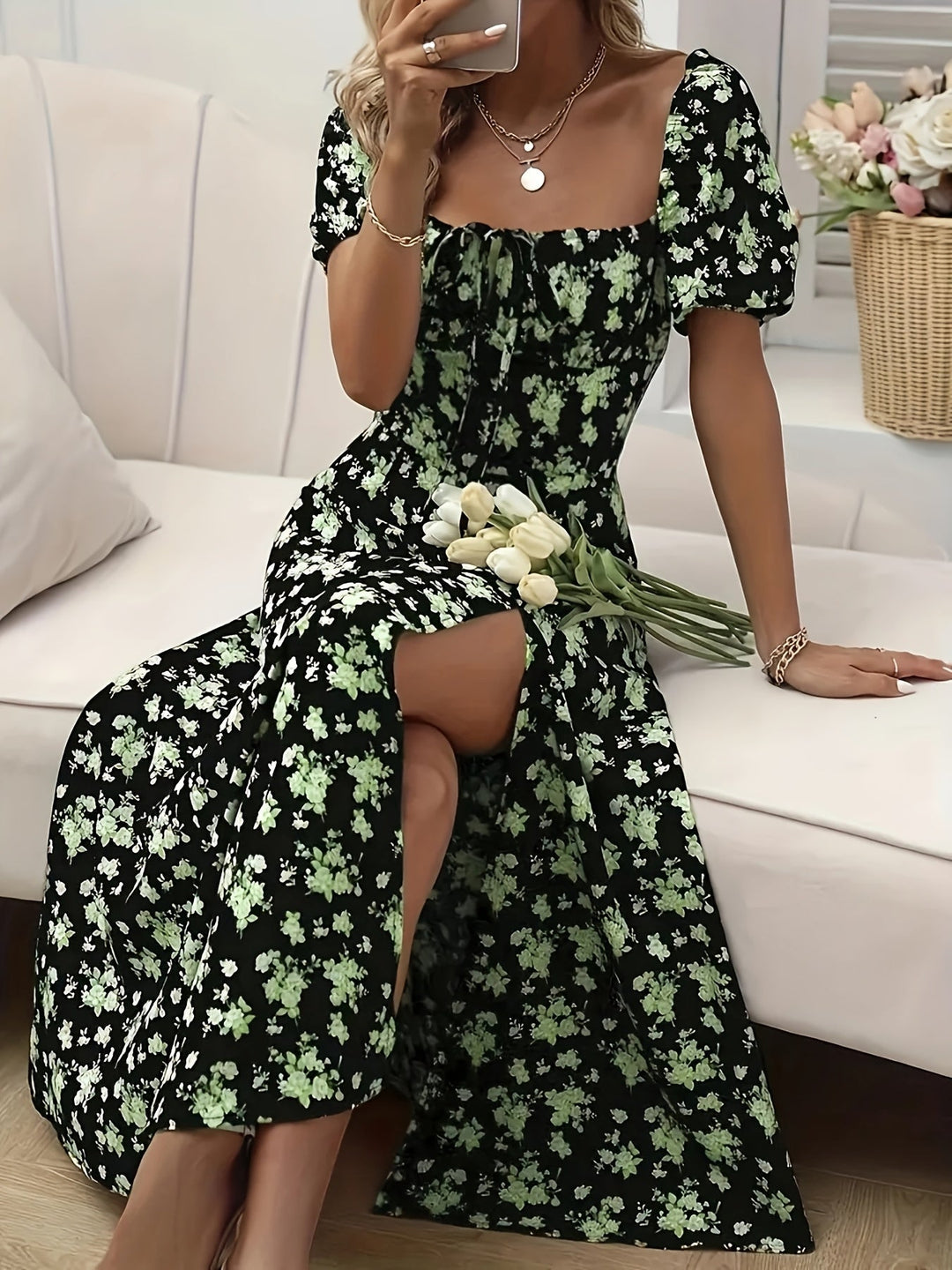Heidi-Mode | Kleide Dich Blumenhutärmel Ein Elegantes Hotel für Frühling und Sommer