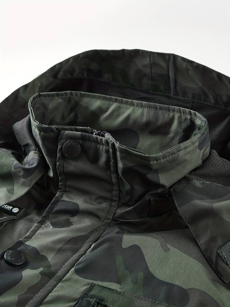 Heidi-Mode Camouflage-Cargo-inspirierte Herrenjacke