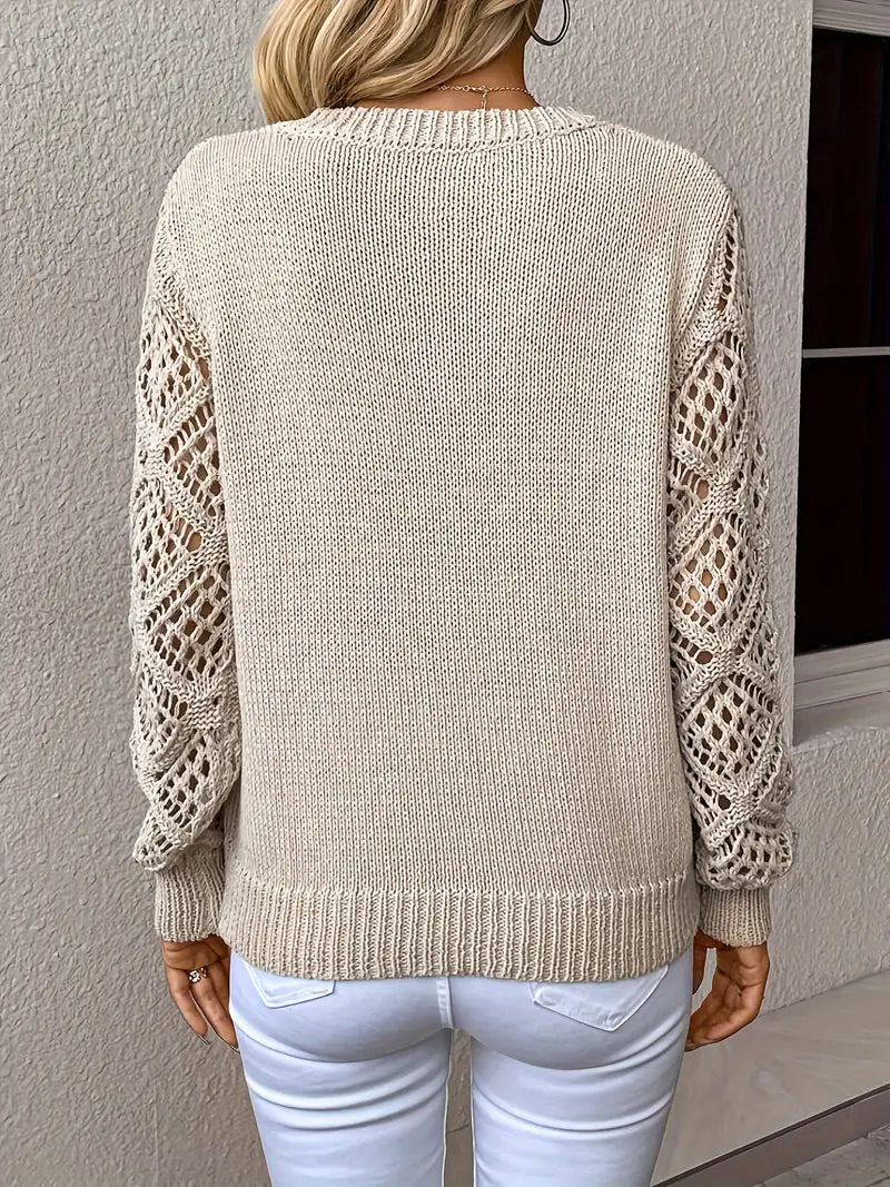 Eleganter Pullover mit V-Ausschnitt