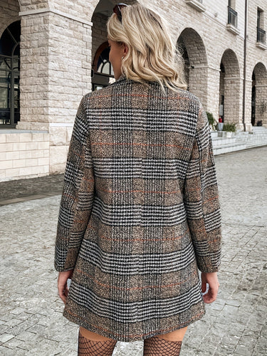 Heidi-Mode | Eleganter Business Doppelreiher mit kariertem Muster Ideal für alle Jahreszeiten