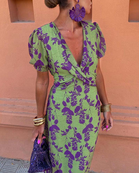 Heidi-Mode | Zeitloses Midi-Kleid mit Ärmeln