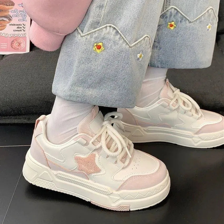 Heidi-Mode | Sneakers Damen aus Stoff mit Stern-Detail – Lässiger und vielseitiger Stil