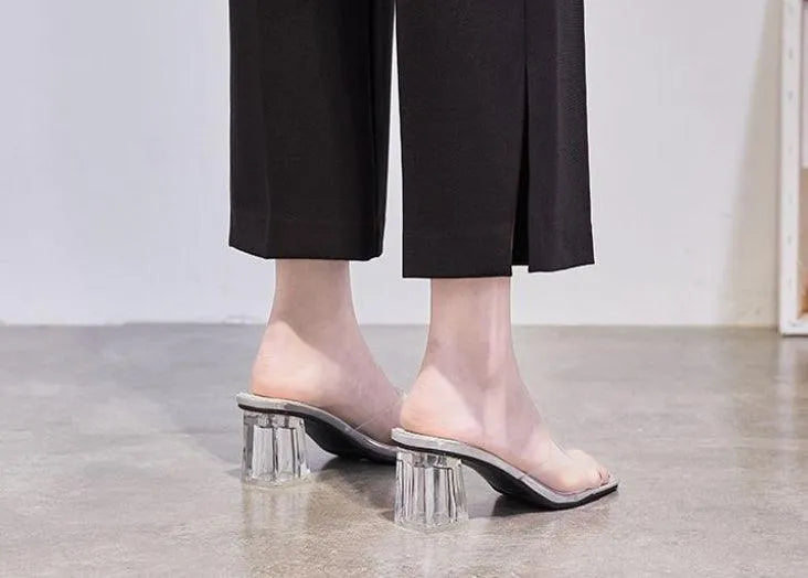 Heidi-Mode | Sandals with crystal heel