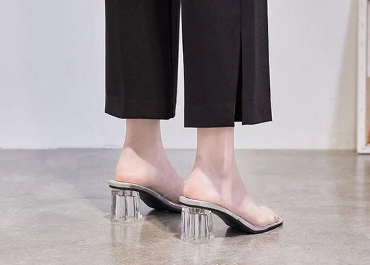 Heidi-Mode | Sandals with crystal heel