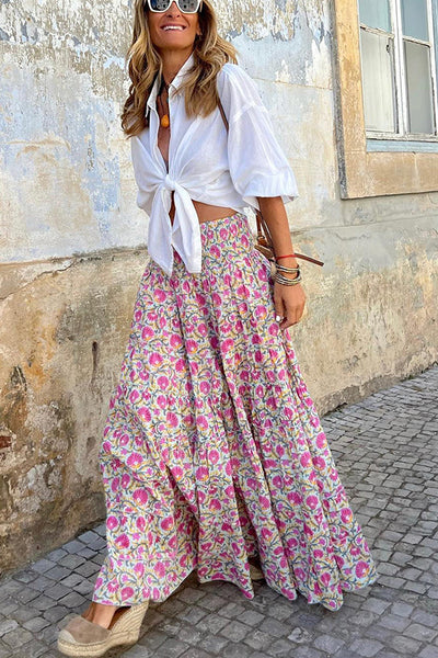 Heidi-Mode | Sommer Lange Röcke Boho Druck