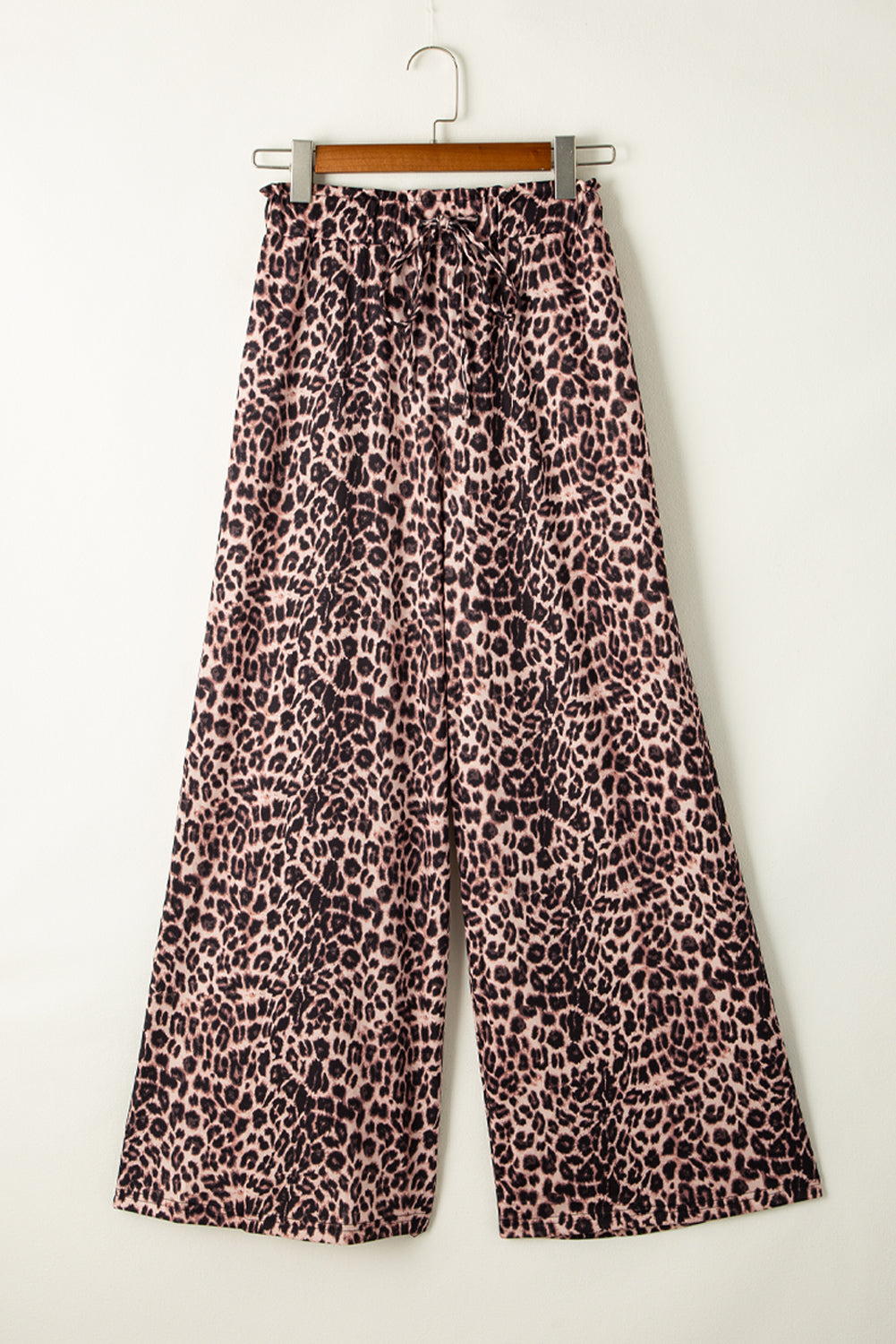 Boho-Leopard-Hose Mit Weitem Bein