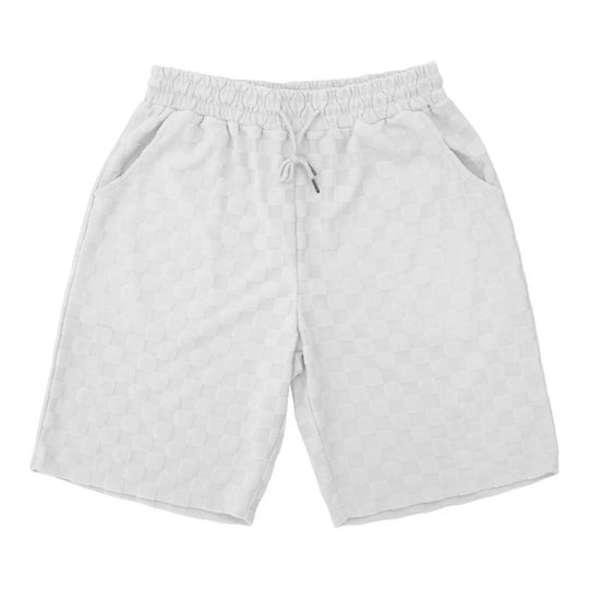 Heidi Mode | Schachbrettmuster Kurzarm-Shorts-Set
