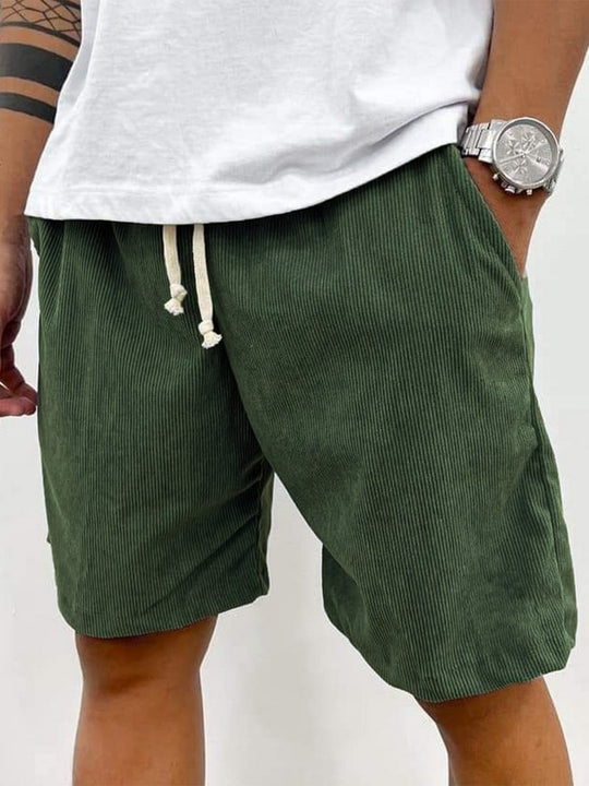 Heidi Mode | Herren Casual Kordelzug Cord Shorts