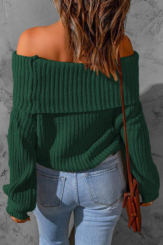 Heidi-Mode | Curl Up And Get Cozy Off Shoulder Strickpullover