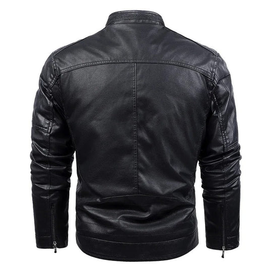 Heidi-Mode -  Motorrad Warme Fleece Lederjacke