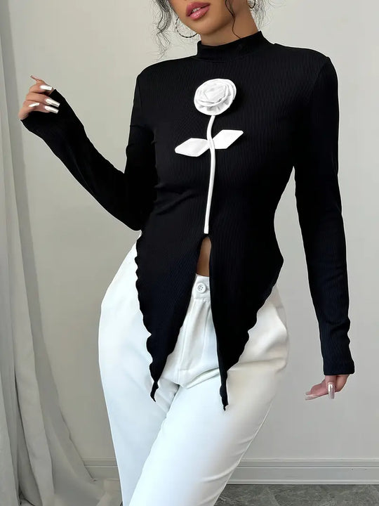 Heidi-Mode | Elegantes Schwarzes Top
