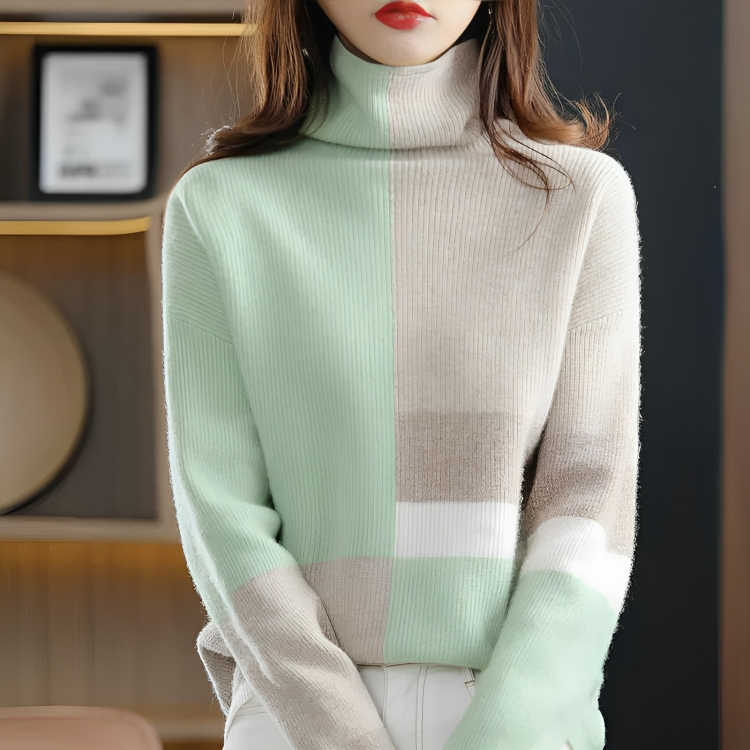 Heidi-Mode | Pullover Sweatshirt Mit Rollkragen Für Damen