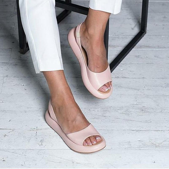 Heidi-Mode | Offene Plattform Damen Sandalen