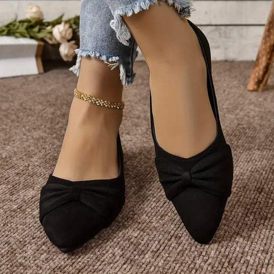 Heidi-Mode | Bequeme Ballerinas mit Slip-On. Elegante Ballerinas mit Schleifen