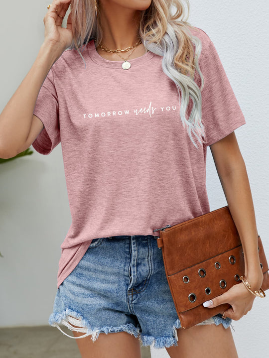Heidi-Mode | Tomorrow Needs You Grafik T-Shirt