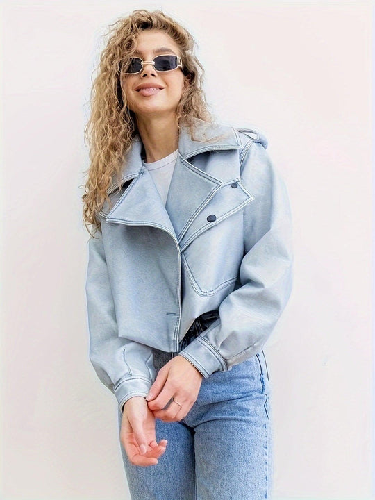 Heidi-Mode | Moderne Oversized Cropped Jacke für Damen