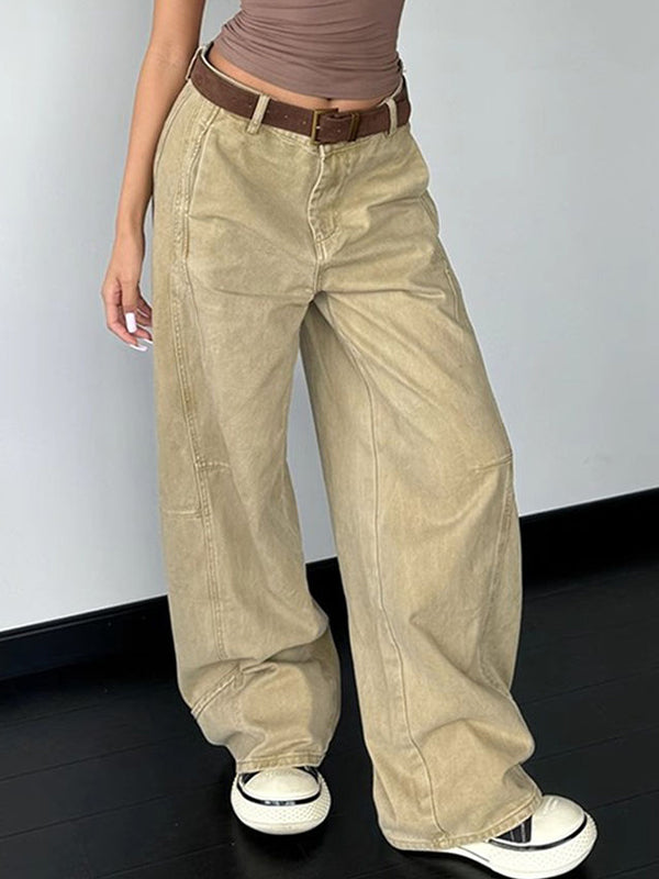 Heidi-Mode | Weinlese Designer Machete Weite Bein Boyfriend Jeans