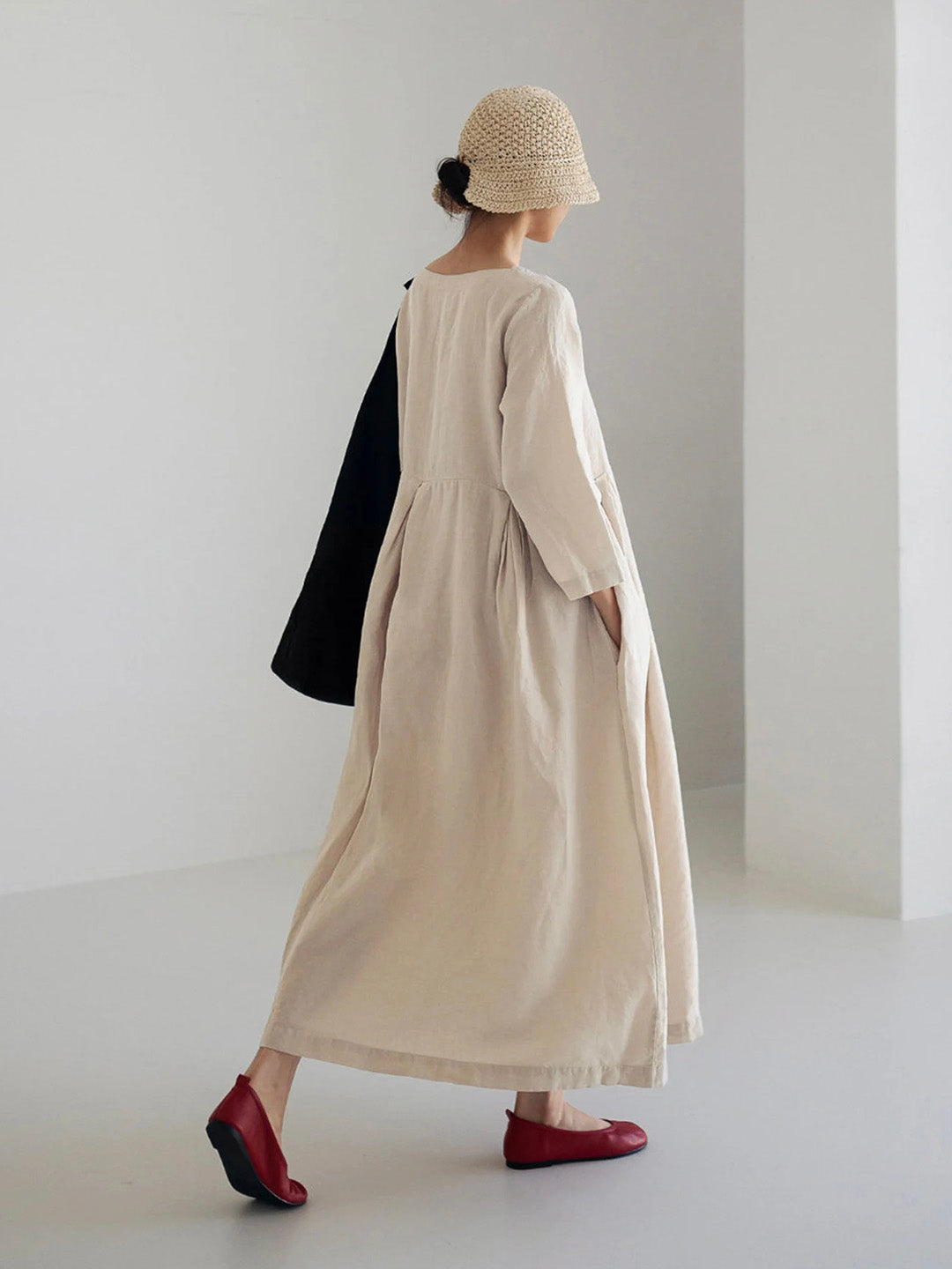 Luftiges Freizeitkleid mit Taschen