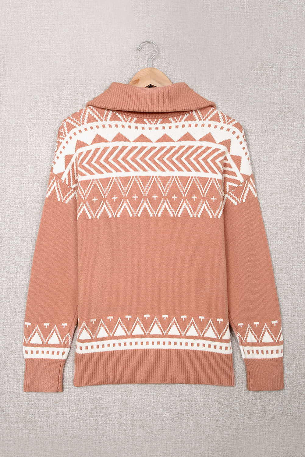 Geometry Knit Quarter Zip Pullover