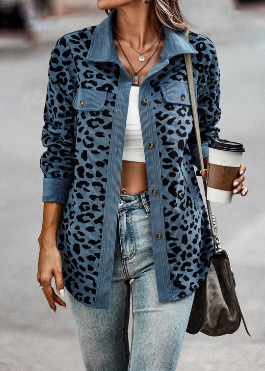 Heidi-Mode | Damen Leopardenmuster Jacke