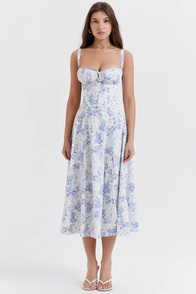 Heidi-Mode | Sonnenlicht Bustier Carmen Druck