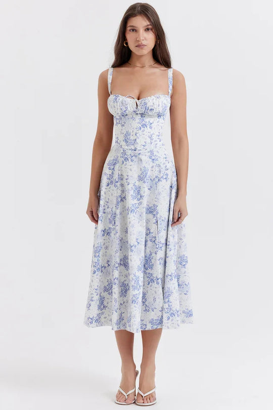 Heidi-Mode | Sonnenlicht Bustier Carmen Druck