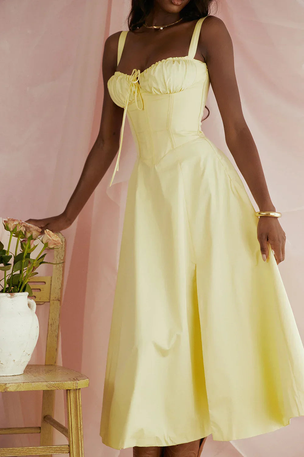 Heidi-Mode | Sonnenlicht Bustier Carmen Druck