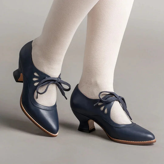 Heidi-Mode | Edwardianische Lederschuhe für Damen