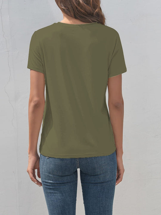 Heidi-Mode | Pferd Rundhals Kurzarm T-Shirt
