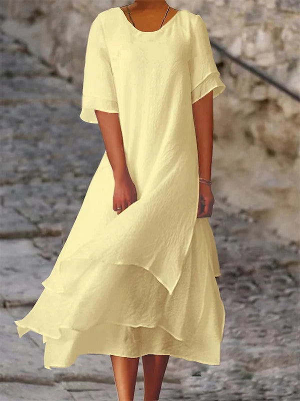 Lagen-Look Kleid mit lockerer Passform