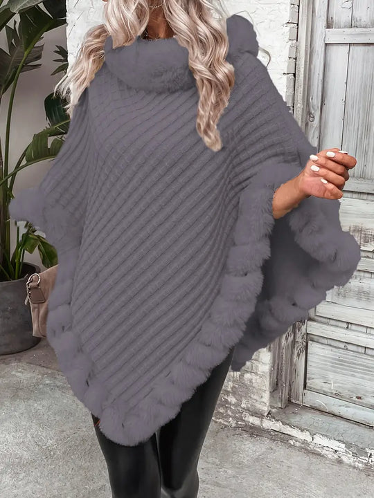 Heidi-Mode | Poncho-Style Strickpullover