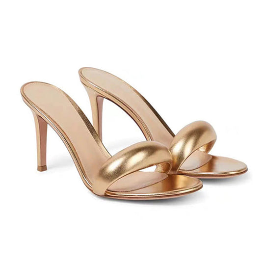 Heidi-Mode | Plus Size Ein Linie Rund Kopf Damen High Heels Schuhe
