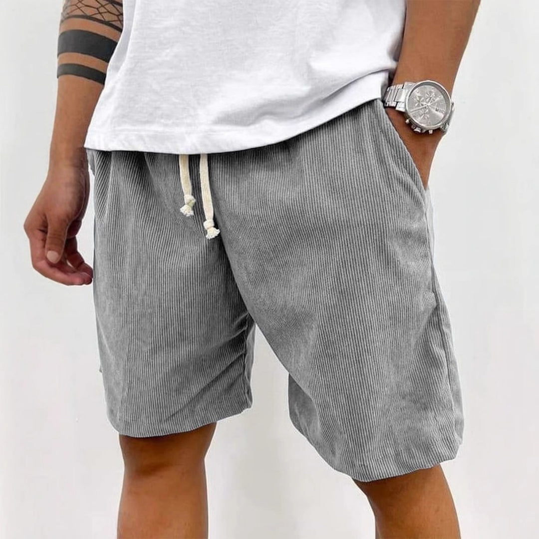 Heidi Mode | Herren Casual Kordelzug Cord Shorts