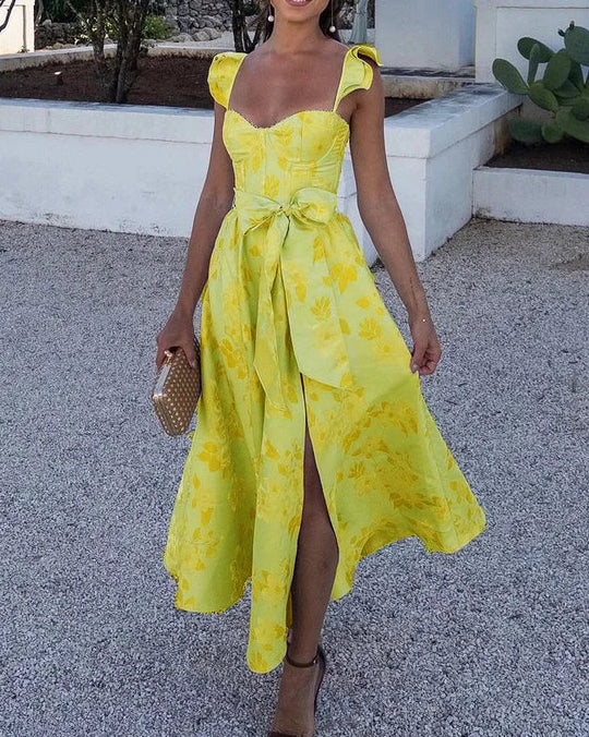 Heidi-Mode | Verfeinerte Lange Kleid mit Falten