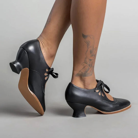 Heidi-Mode | Edwardianische Lederschuhe für Damen