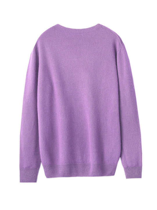 Heidi-Mode | Wolle Shearling Pullover Kleid mit Rundhalsausschnitt und Mittlerem Stretch für Frauen