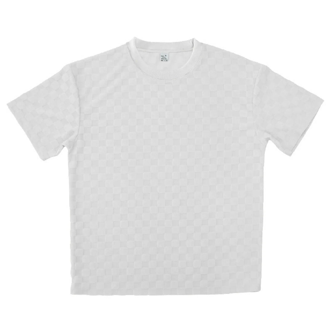 Heidi Mode | Schachbrettmuster Kurzarm-Shorts-Set