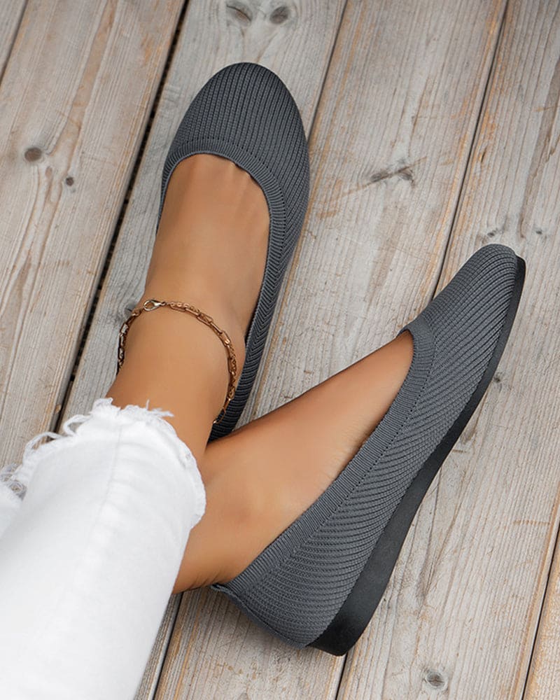 Heidi-Mode | Atmungsaktive Flache Schuhe mit Runden Zehen