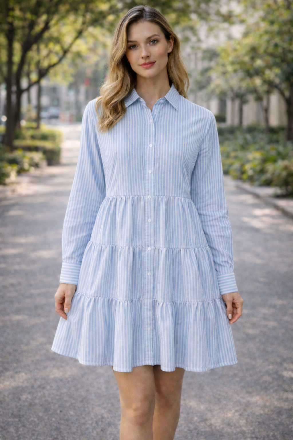 Breezy Chic Sommer Damen kleid